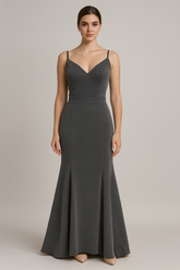 Metallic Grey Gown